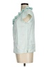 Talbots Teal Short Sleeve Silk Top Size 6 - photo 5