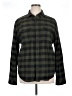 Assorted Brands 100% Cotton Plaid Green Long Sleeve Button-Down Shirt Size XL - photo 1