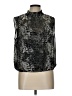 Express Outlet Black Silver Sleeveless Blouse Size L - photo 1