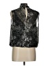 Express Outlet Black Silver Sleeveless Blouse Size L - photo 2