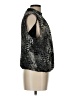 Express Outlet Black Silver Sleeveless Blouse Size L - photo 4
