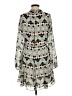 Reiss 100% Polyester Argyle Teal Casual Dress Size 8 - photo 2