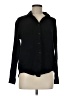 Monrow 100% Cotton Black Long Sleeve Button-Down Shirt Size M - photo 1
