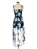 Lily Rose 100% Polyester Floral Blue Cocktail Dress Size M - photo 2