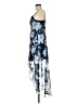 Lily Rose 100% Polyester Floral Blue Cocktail Dress Size M - photo 5