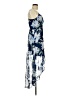 Lily Rose 100% Polyester Floral Blue Cocktail Dress Size M - photo 4