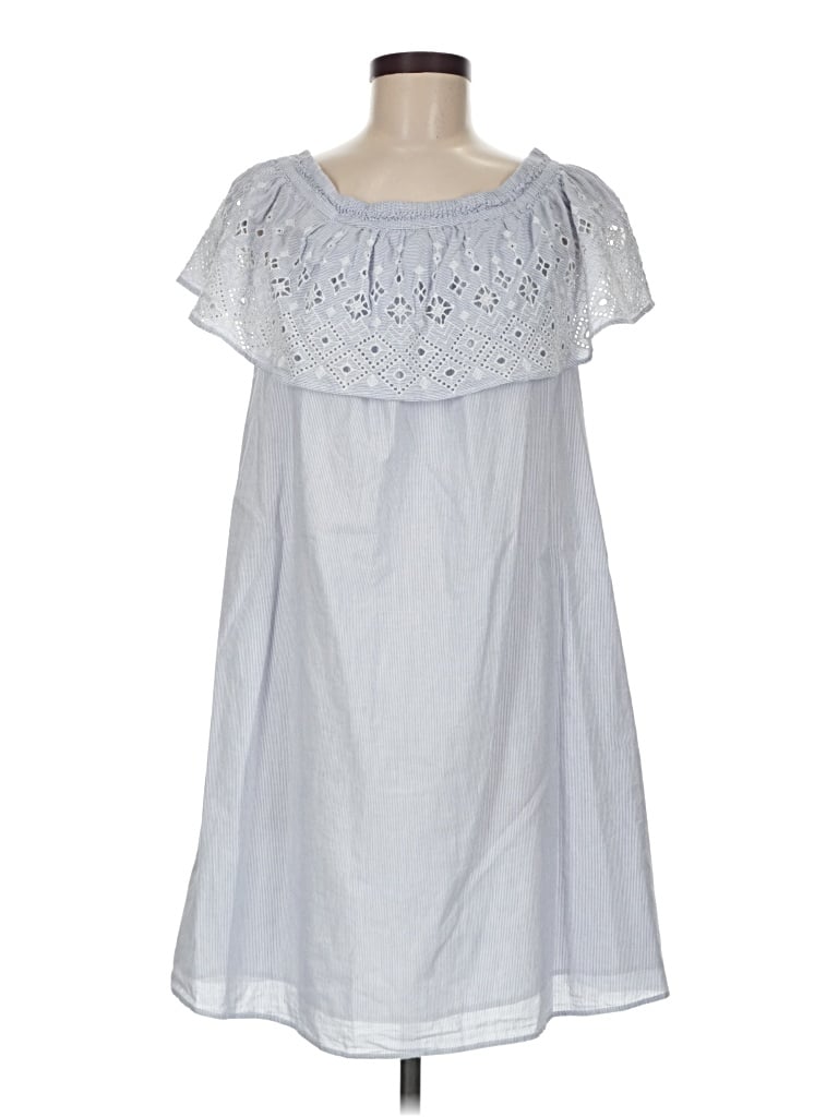Pre-owned Ann Taylor Loft Casual Dress In Gray