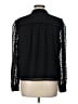 Ann Taylor LOFT 100% Polyester Black Long Sleeve Blouse Size L - photo 2