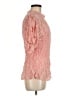 Free People Pink 3/4 Sleeve Blouse Size M - photo 4
