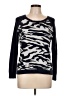 Talbots Animal Print Black Pullover Sweater Size L - photo 1