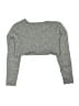 Zara 100% Viscose Gray Cardigan Size 9 - 10 - photo 2