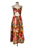 Shein Tropical Orange Cocktail Dress Size 12 - photo 1