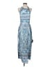 Lulus 100% Polyester Paisley Blue Cocktail Dress Size S - photo 1