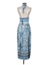 Lulus 100% Polyester Paisley Blue Cocktail Dress Size S - photo 2