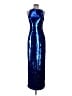 Halston Blue Cocktail Dress Size 2 - photo 1