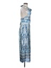 Lulus 100% Polyester Paisley Blue Cocktail Dress Size S - photo 4