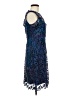 T Tahari 100% Polyester Blue Cocktail Dress Size 6 - photo 4