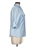 J. McLaughlin Blue 3/4 Sleeve Button-Down Shirt Size M - photo 4