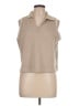 SPANX Tan Sleeveless Button-Down Shirt Size L - photo 1
