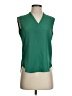 MM. LaFleur 100% Polyester Green Sleeveless Blouse Size XS - photo 1