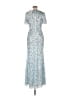 Mac Duggal 100% Polyester Blue Cocktail Dress Size 6 - photo 2