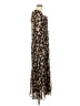 Moon River 100% Polyester Animal Print Brown Casual Dress Size M - photo 4