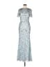 Mac Duggal 100% Polyester Blue Cocktail Dress Size 6 - photo 1