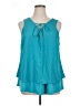 Worthington 100% Polyester Teal Sleeveless Blouse Size XL - photo 1