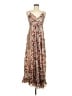 Assorted Brands Paisley Brown Red Casual Dress One size - photo 1
