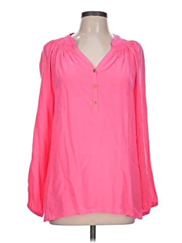 Lilly Pulitzer Long Sleeve Silk Top (view 1)