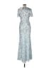 Mac Duggal 100% Polyester Blue Cocktail Dress Size 6 - photo 2