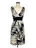 Max and Cleo Tropical Black Tan Cocktail Dress Size 6 - photo 1