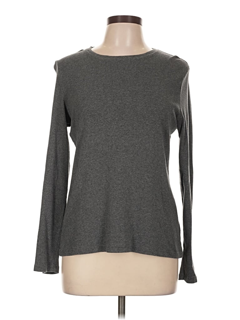 Pre-owned Talbots Pullover Sweater In Gray