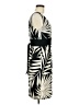 Max and Cleo Tropical Black Tan Cocktail Dress Size 6 - photo 4