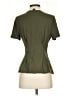 Something Navy Green Short Sleeve Top Size S - photo 2