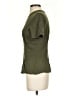 Something Navy Green Short Sleeve Top Size S - photo 5