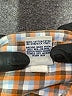 Old Navy 100% Cotton Checkered-gingham Orange Short Sleeve Button-Down Shirt Size M (kids) - photo 4