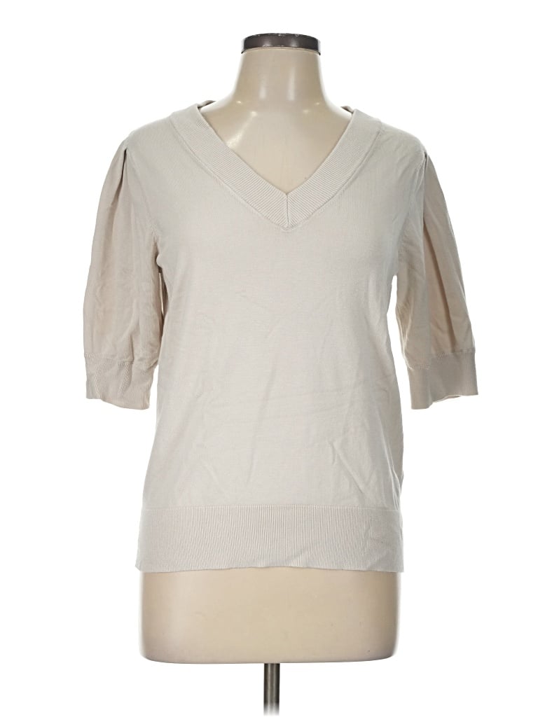 Pre-owned Dkny Cardigan Sweater In Ivory