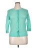 Talbots 100% Pima Cotton Teal Cardigan Size Lg Petite - photo 1