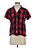 L.L.Bean Plaid Red Short Sleeve Button-Down Shirt Size XS - photo 1
