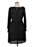 Chenault 100% Polyester Solid Black Casual Dress Size L - photo 2