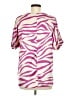 2 Hearts Pink Short Sleeve Blouse Size M - photo 2