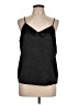 Nine West 100% Polyester Black Sleeveless Top Size L - photo 1
