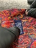 Unbranded 100% Cotton Paisley Red Casual Pants Size 3 - 4 - photo 7