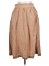Wrap Solid Tan Casual Skirt Size 10 - photo 1