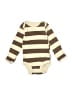 Carter's 100% Cotton Stripes Brown Long Sleeve Onesie Size Newborn - photo 1