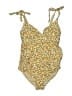 Isabel Maternity Floral Yellow One Piece Swimsuit Size M - photo 1
