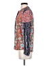 FRAME 100% Viscose Floral Red Long Sleeve Blouse Size S - photo 5