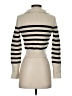 Happily Grey Stripes Ivory Turtleneck Sweater Size S - photo 2