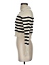 Happily Grey Stripes Ivory Turtleneck Sweater Size S - photo 5